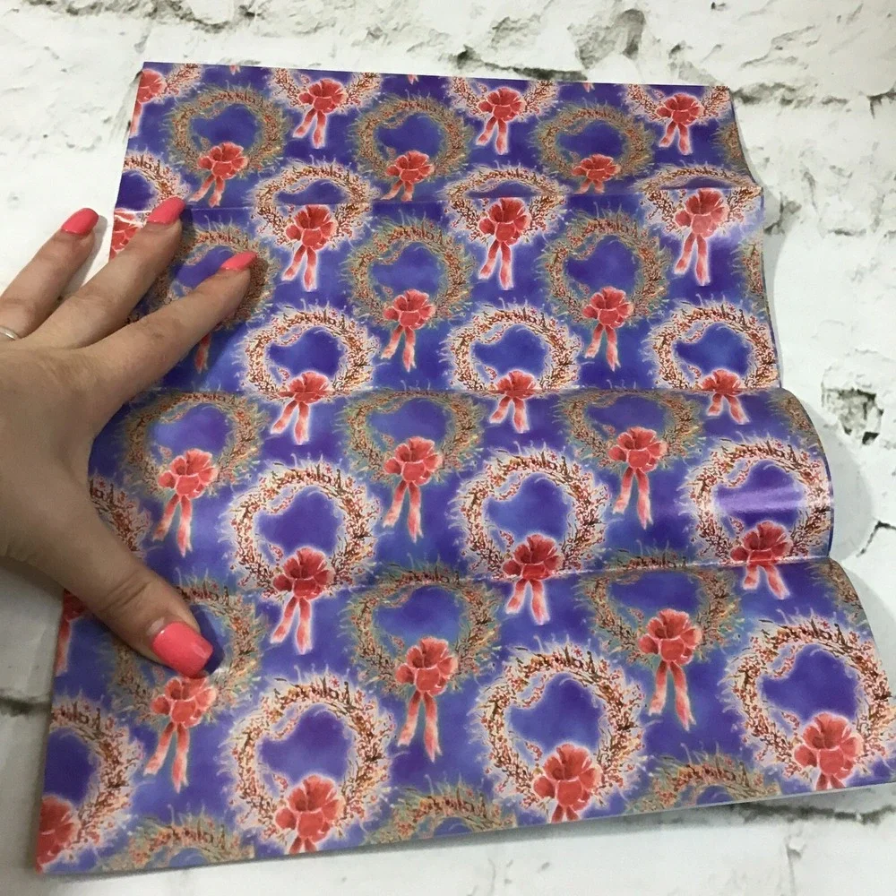 Vtg Folded Gift Wrap Wrapping Paper Pet Themed Floral Birthday Christmas Lot‎